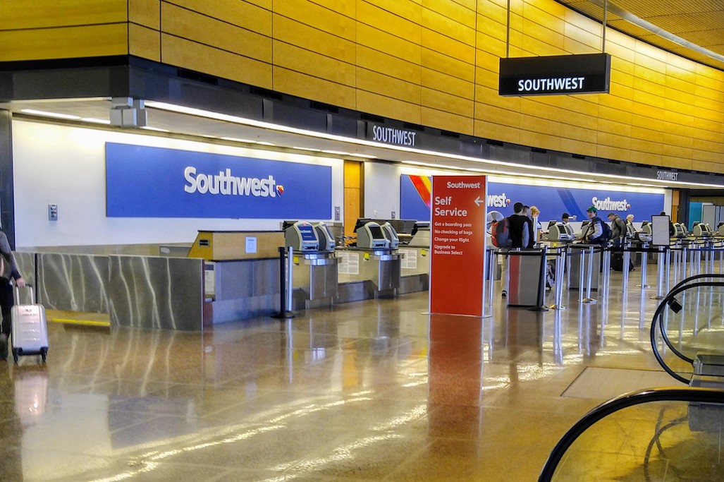 Southwest Airlines ticket counter Seattle