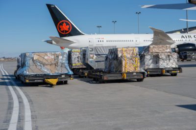 Air Canada Cargo loading