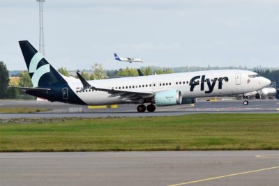 Flyr Boeing 737 Takes Off From Oslo