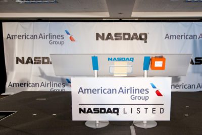 American Airlines shares are traded on the Nasdaq stock exchange