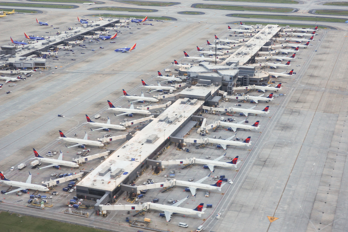 Delta and Southwest concourses at the Atlanta airport