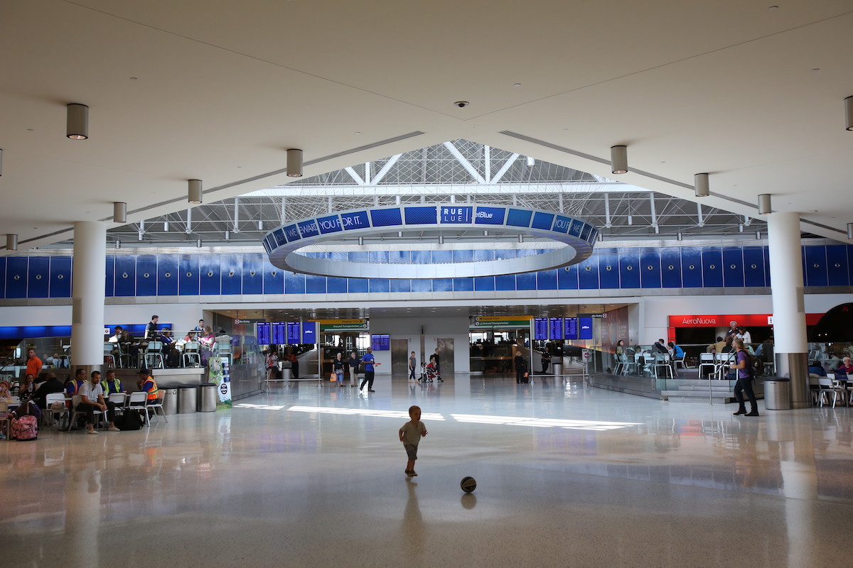 The JetBlue concourse at New York's JFK airport