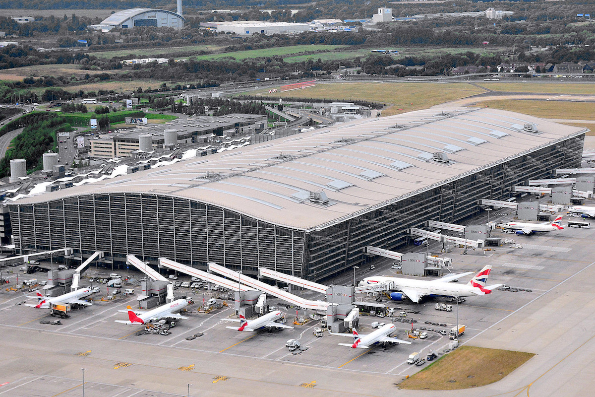 British Airways and Iberia planes at Heathrow Airport